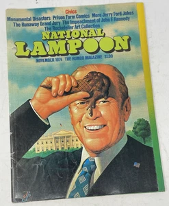 National Lampoon Magazine Nov 1974 Gerald Ford Civics Issue Nixon Watergate - Picture 1 of 3