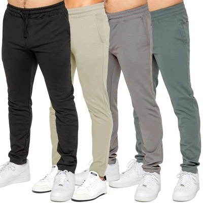 Enzo Hommes Smart Jogging Décontracté Droit Jambe à Élastique Luxe Stretch Pants - Photo 1/4