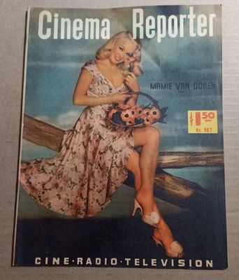 CINE magazine MAMIE VAN DOREN cover MARTINE CAROL CHARLIE CHAPLIN NORMA LAZARENO - Image 1 of 4