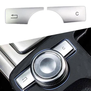 2stk Multimedia Knopf Taste Abdeckung Blende passt für Mercedes C E GLK GLS - Picture 1 of 4