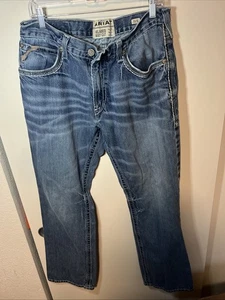 Ariat Rebar M4 Relaxed Boot Jeans Herren 33x32 Blau Denim Workwear Straight Leg - Bild 1 von 7