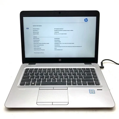 HP Elitebook 840 G3 14" FHD Intel Core i5-6200 2.30GHz 16GB DDR4 No SSD, No Batt - Image 1 of 4