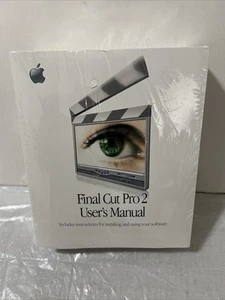 Vintage Apple Final Cut Pro two users manual brand new sealed - Picture 1 of 10