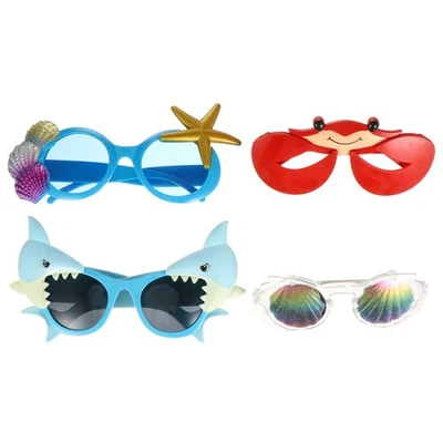 4Pcs Creative Crab Eyeglasses Costume Props for Themed Parties - Image 1 of 4