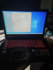 MSI Gaming Laptop i7-7700HQ GTX 1060 3GB Vram 16GB RAM 500GB SSD 17.3” FHD - Picture 1 of 8