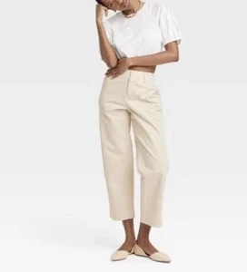 Women’s A New Day Straight Leg Chino Pants Tan Size 14 Retail $28 - Picture 1 of 8