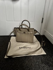 Genuine Mulberry Mini Zipped Bayswater In Dune - Picture 1 of 10