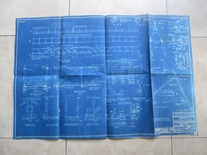 1948 NATOMAS GOLD DREDGER Blueprint Drawing - GREENAN PLACER Gangplank - MINING - Picture 1 of 3