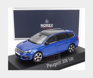 Furgoneta de estación Norev Peugeot 308 GT SW 2020 azul Vertigo modelo NV473940 - Imagen 1 de 2