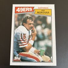 Vintage 1987 Topps Football Card  JOE MONTANA #112 San Francisco NFL Great