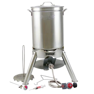 Bayou Classic Outdoor 44 Quart Stainless Classic Turkey Fryer Kit Model 200-440 - Picture 1 of 2