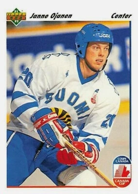JANNE OJANEN 1991–92 Upper Deck #25 New Jersey Devils C Hockey Card - Image 1 of 2