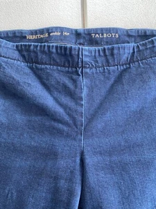 Talbots Heritage Ankle Pant Size 14P Inseam 25" Blue - Picture 1 of 4