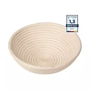 Neustanlo Gärkorb Gärkörbchen Brot Backen Korb Teigkorb aus Peddigrohr 25 cm Ø - Bild 1 von 1