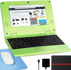 Portable 7'' Laptop Computer Quad Core Android 12.0 Netbook W/ Wifi for Kid Gift - Picture 1 of 17