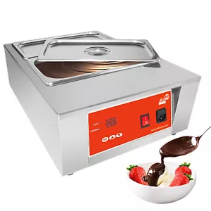 ALD Red Electric Chocolate Melter | 18 lb Tempering Machine | 2 Tanks | Digital - Picture 1 of 11