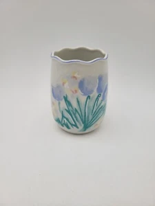 Saturday Knight Ltd Tumbler Laurette Japan Blue Flowers Vintage - Picture 1 of 7