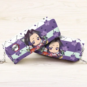Bolso lápiz de cuero PU Demon Slayer Kimetsu no Yaiba Kochou Shinobu - Imagen 1 de 1