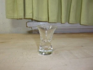 vintage shot glass heavy thick bottom blunderbuss style FREE SHIPPING - Picture 1 of 7