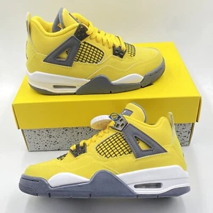 Nike Air Jordan 4 Retro Lightning Yellow Sneaker Gr. UK 3 GS Neu mit Etikett 408452-700 - Bild 1 von 10