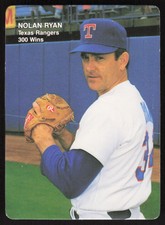 1991 Mother's Cookies Nolan Ryan 300 Wins   Nolan Ryan #3 Texas Rangers