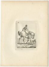 Pl. 48 Antique Horse Etching by Swébach (c.1820)