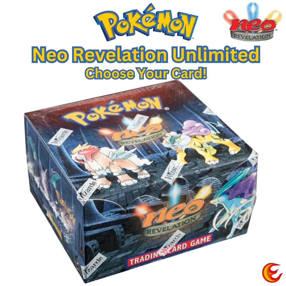 Pokémon Neo Revelation Unlimited - Choose Your Card - LP/NM 2001 WoTC - Image 1 of 1