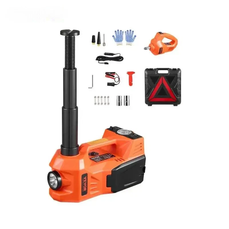 5T Electric Car Jack Scissor Jack with Built-In Inflator 12V Tire Changer Foto 1 de 4