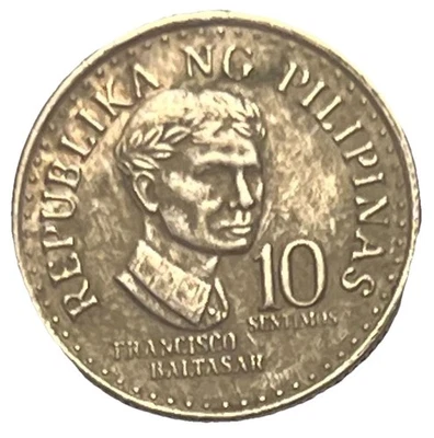 1976 Philippines 10 Sentimos. Francisco Baltasar  - Combined Shipping - Lot C68b - Image 1 of 2