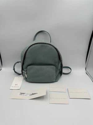 NWT STELLA McCARTNEY Falabella Mini Backpack Bag Purse Blue Grey Teal $820 MRSP - Image 1 of 4