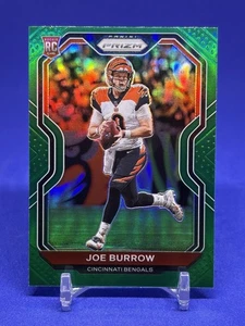 2020 Joe Burrow Panini Prizm #307 Green Rookie Card - Bild 1 von 2