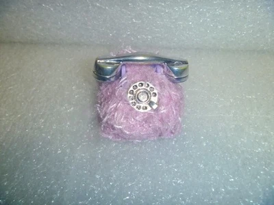 My Scene Barbie~*~Pink Fuzzy Fur Phone Approx. 1 " Tall Vintage~*~TLC - Image 1 of 4