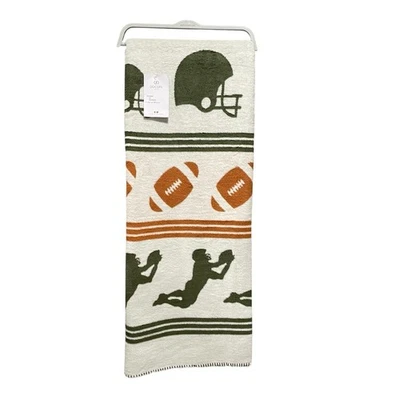 DOCOFIL Throw Blanket Football 51x67 Portugal Soft Reversible NWT - Image 1 of 4