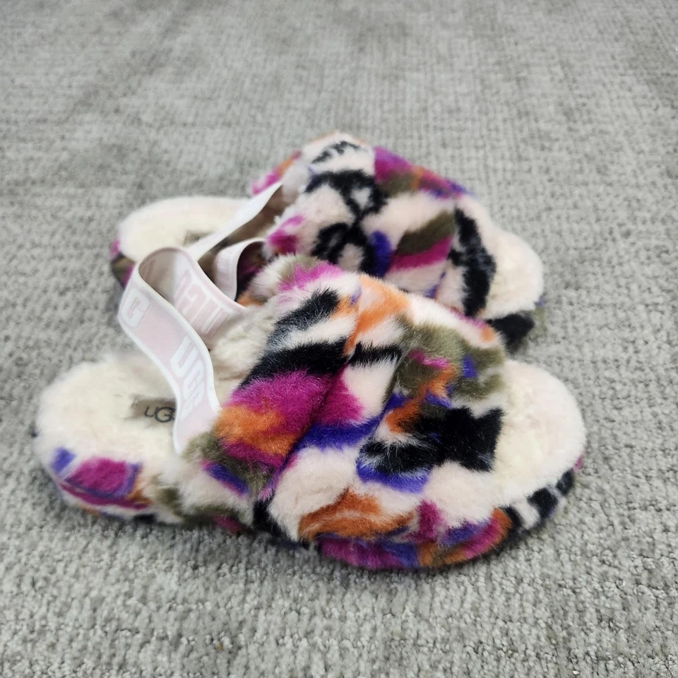 Тапочки UGG разноцветные женские размер 6 без шнурков  - Изображение 1 из 4
