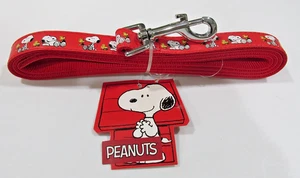 Peanuts Snoopy & Woodstock Hundeleine Nylon/Kunstleder groß 60" x 1" Neu - Bild 1 von 1