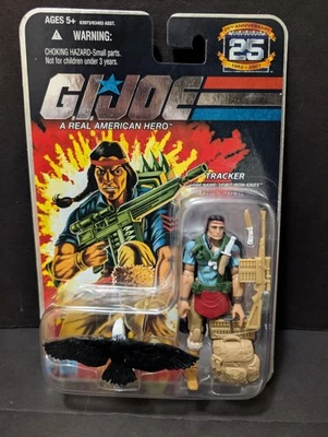G.I. Joe 25 Aniversario - Tracker Spirit Cuchillo de Hierro - Tarjeta de Lámina Sellada Nueva Foto 1 de 4