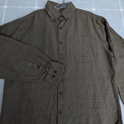 Camisa Charles F Orvis Signature Collection Para Hombre Mediana Verde Seda Mezcla Lana Foto 1 de 4