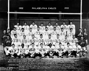 1952 PHILADELPHIA EAGLES 8x10 TEAM PHOTO PICTURE HOFs BEDNARIK BUD GRANT PIHOS - Picture 1 of 1