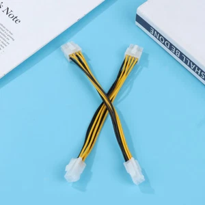 1Pc 4 Pin Male To 8 Pin Female Lead Extension To CPU Power Converter Cable - Afbeelding 1 van 12