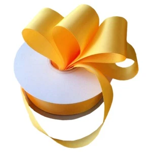 1.5" Wide Light Gold Double Faced Satin Ribbon - 50 Yards - Not Wired (SR011431) - Picture 1 of 1