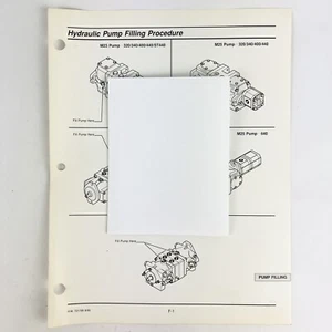 Hustler Excel M23 M25 Pump Filling Procedure Hydraulics Specifications 1990 - Picture 1 of 1