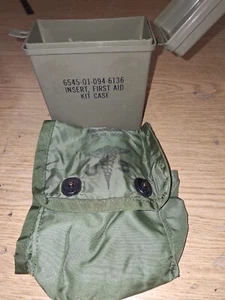 Vintage US Army Military First Aid Kit Individual US Contents Pouch Case NICE - Picture 1 of 5