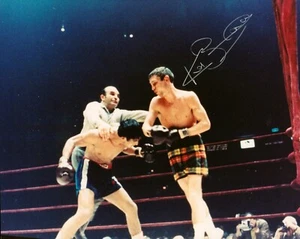 Foto firmada por Ken Buchanan 10x8 boxeo autógrafo memorabilia firma + certificado de autenticidad - Imagen 1 de 2