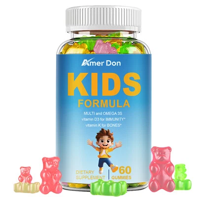 3 paquetes de gomitas Fórmula 60 para niños con aceite de pescado Omega 3 (EPA y DHA)- Aumentar la inmunidad Foto 1 de 4