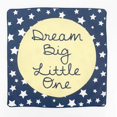 THRO Marlo Lorenz Throw Pillow Cover Dream Big Baby Boy Nursery Room 17 x 17 NEW - Image 1 of 3