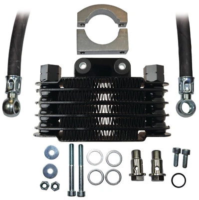 SR500 Ölkühler Kit anbaufertig inkl. Befestigungskit Ölleitungen Oil Cooler KEDO - Bild 1 von 3