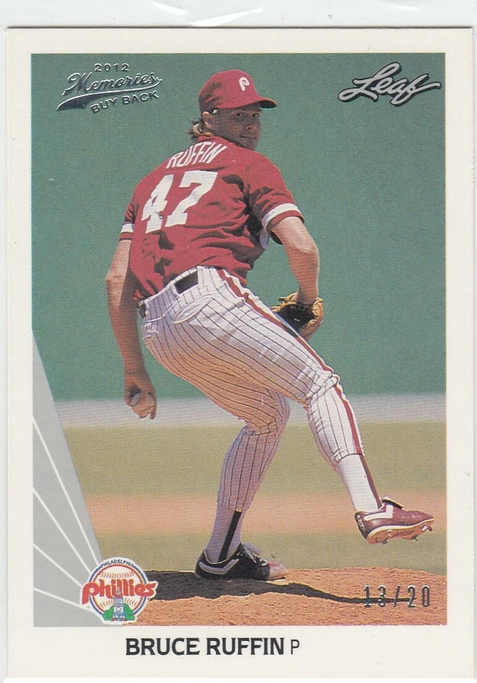 BRUCE RUFFIN /20 LEAF MEMORIES 1990 90 BUYBACK SILVER PHILLIES #151 2012 12 - Image 1 of 1