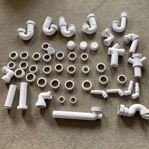 McAlpine Plumbing Parts Misc Job Lot Spares Bundle Pipes Connectors Nuts Waste - Picture 1 of 9