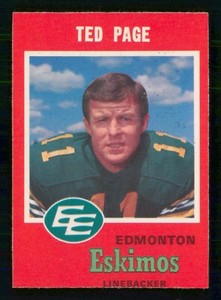 TED PAGE 1971 O-PEE-CHEE CFL NO 59 NRMINT 28493