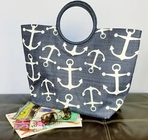 Chic Beach Bag Pool Vacay or Resort Traveling Style Straw Bag - FREE SHIPPING! - Picture 1 of 2